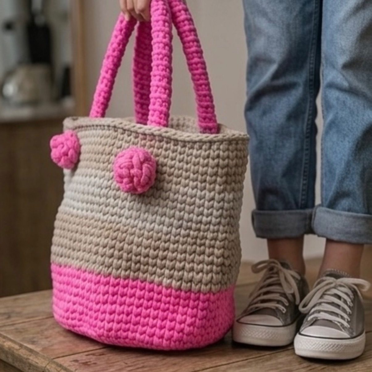 Detalhe do ponto da bolsa Luana