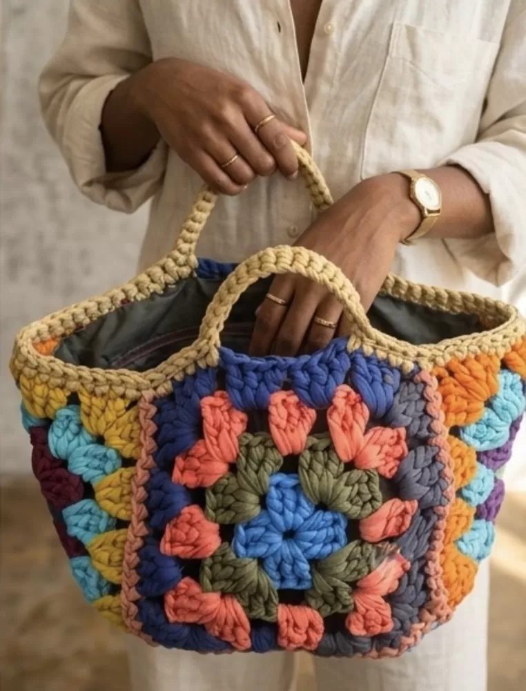 Detalhe do ponto da bolsa Nina