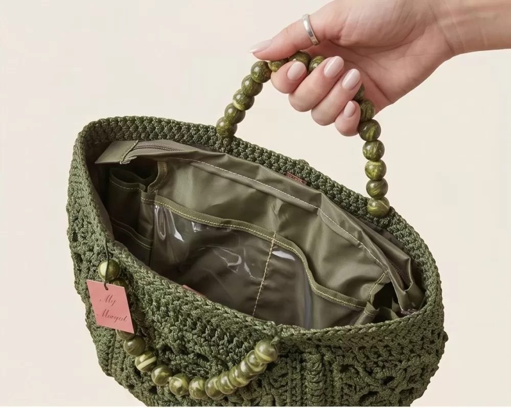 Bolsa Núbia Alça Bola vista de frente