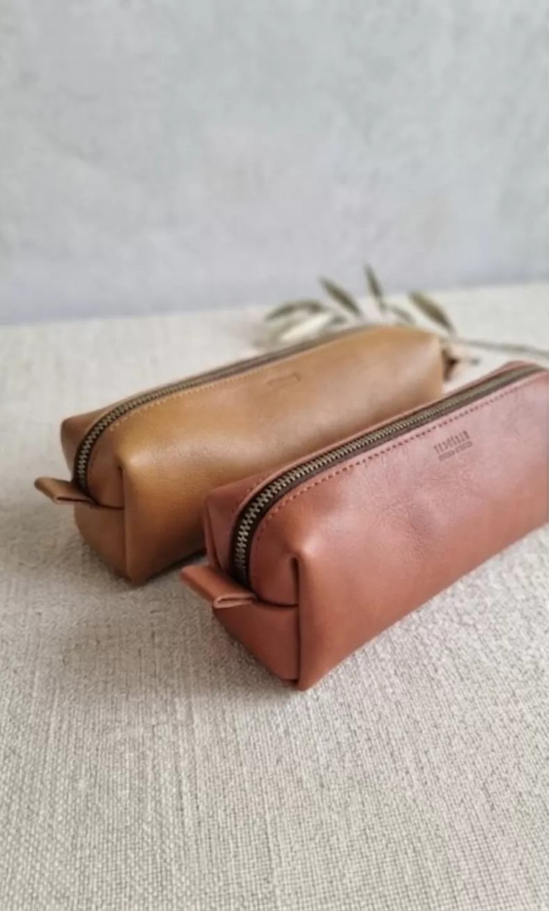 Detalhe do ponto da bolsa Porta-lápis